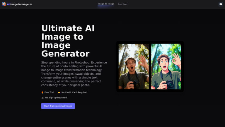 Smart AI Image To Image Generator AI Tool Review