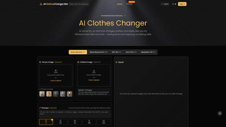 Advanced AI Clothes Changer AI Tool Review