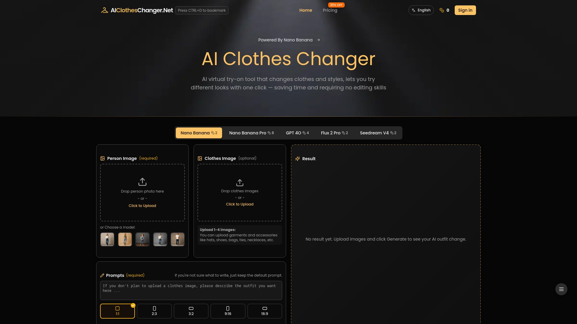 AI Clothes Changer