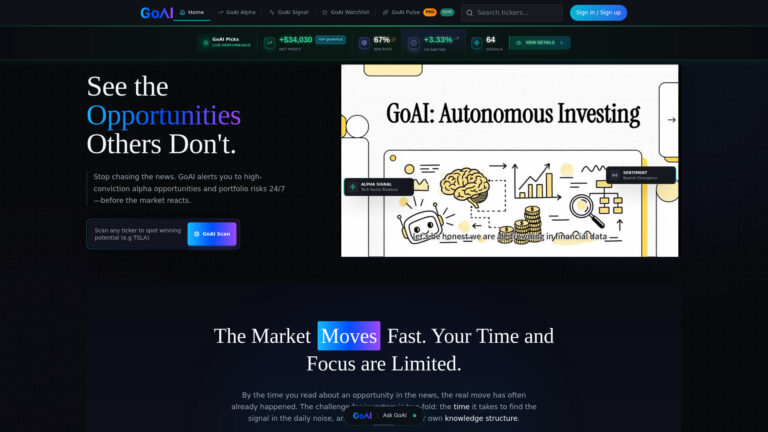 Popular Goai — Investing Analyst AI Tool Review