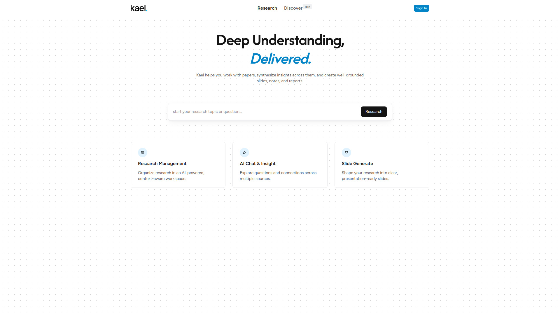 Kael — AI Assistant for Understanding and Working with Docunents logo
