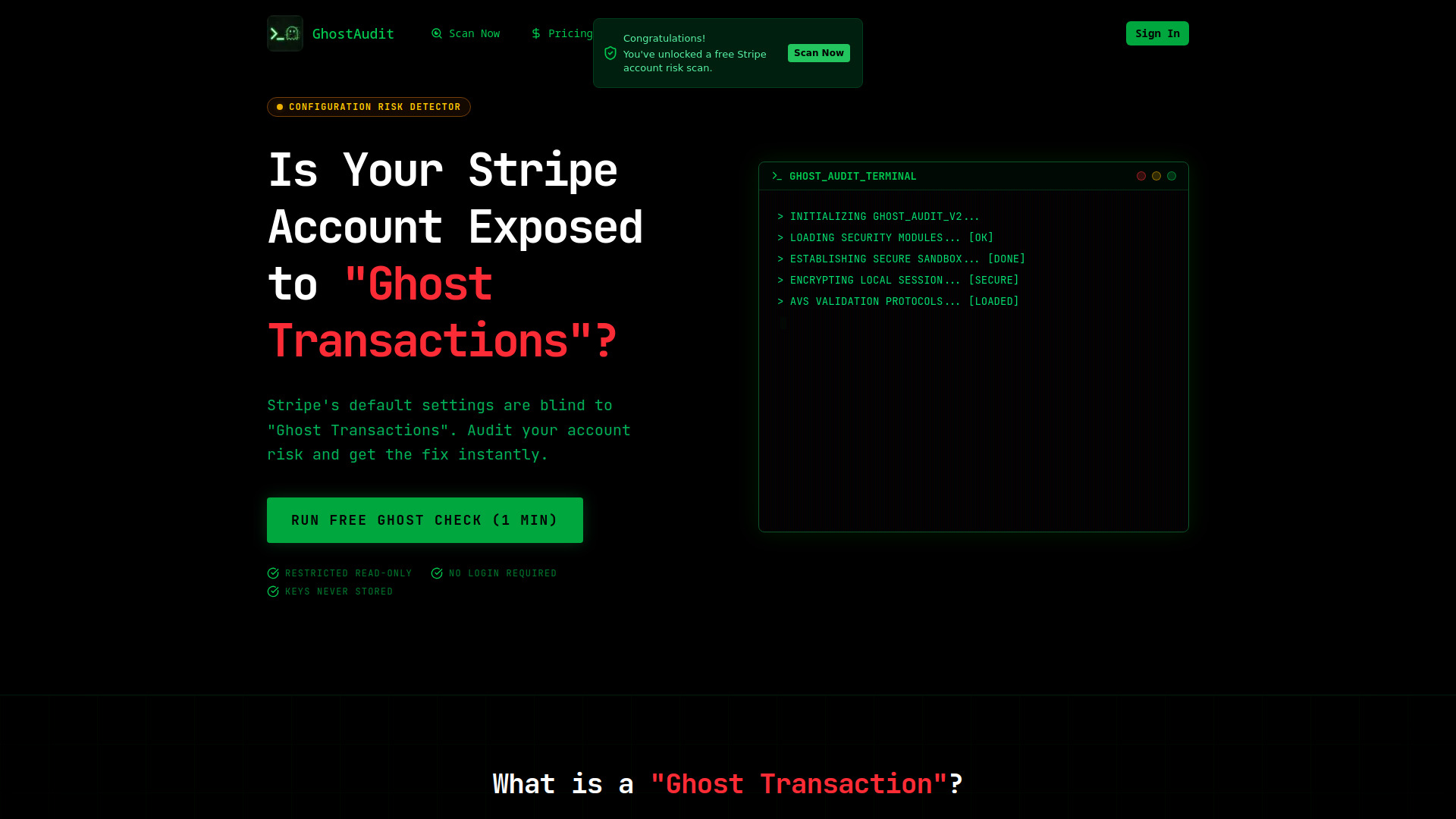 Ghost Audit