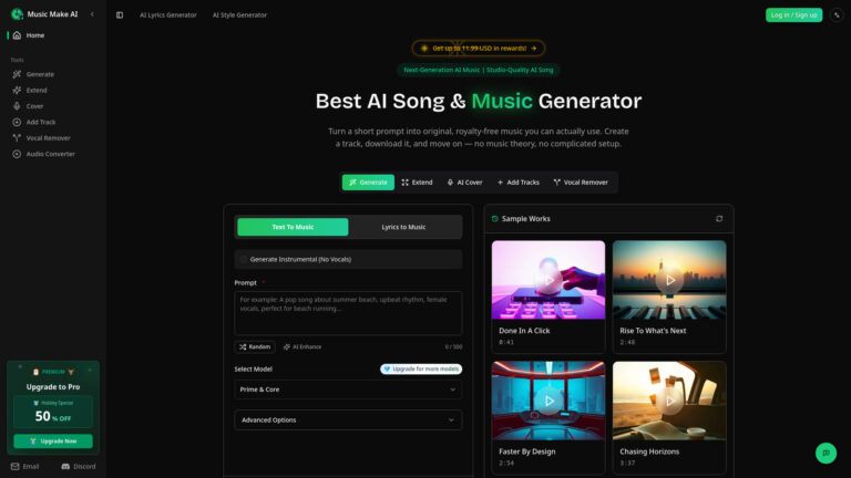 Popular Musicmake.ai AI Tool Review