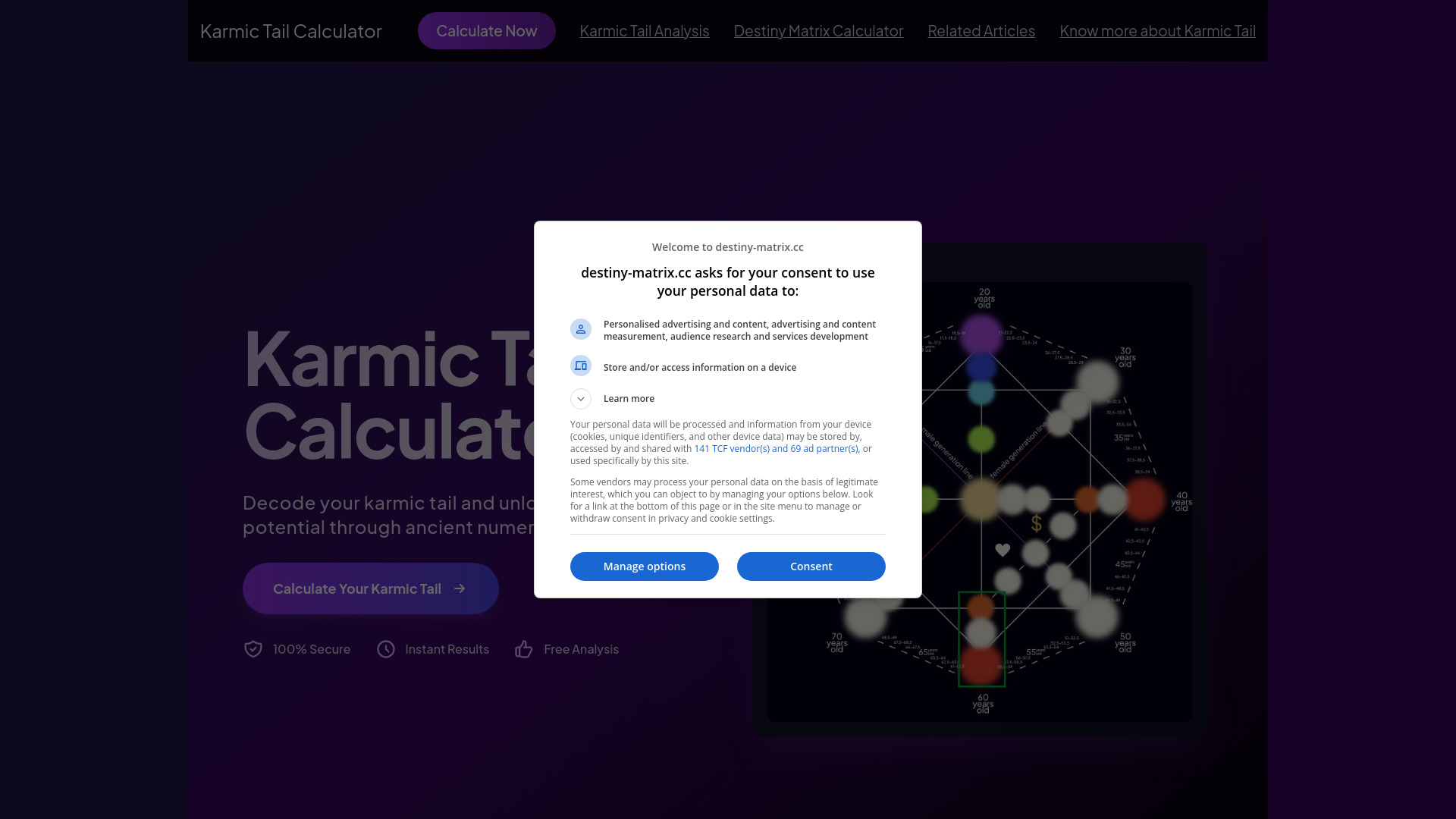 Destiny Matrix Karmic Tail Calculator logo