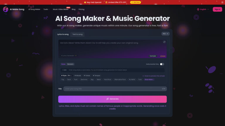 Smart AI Make Song AI Tool Review