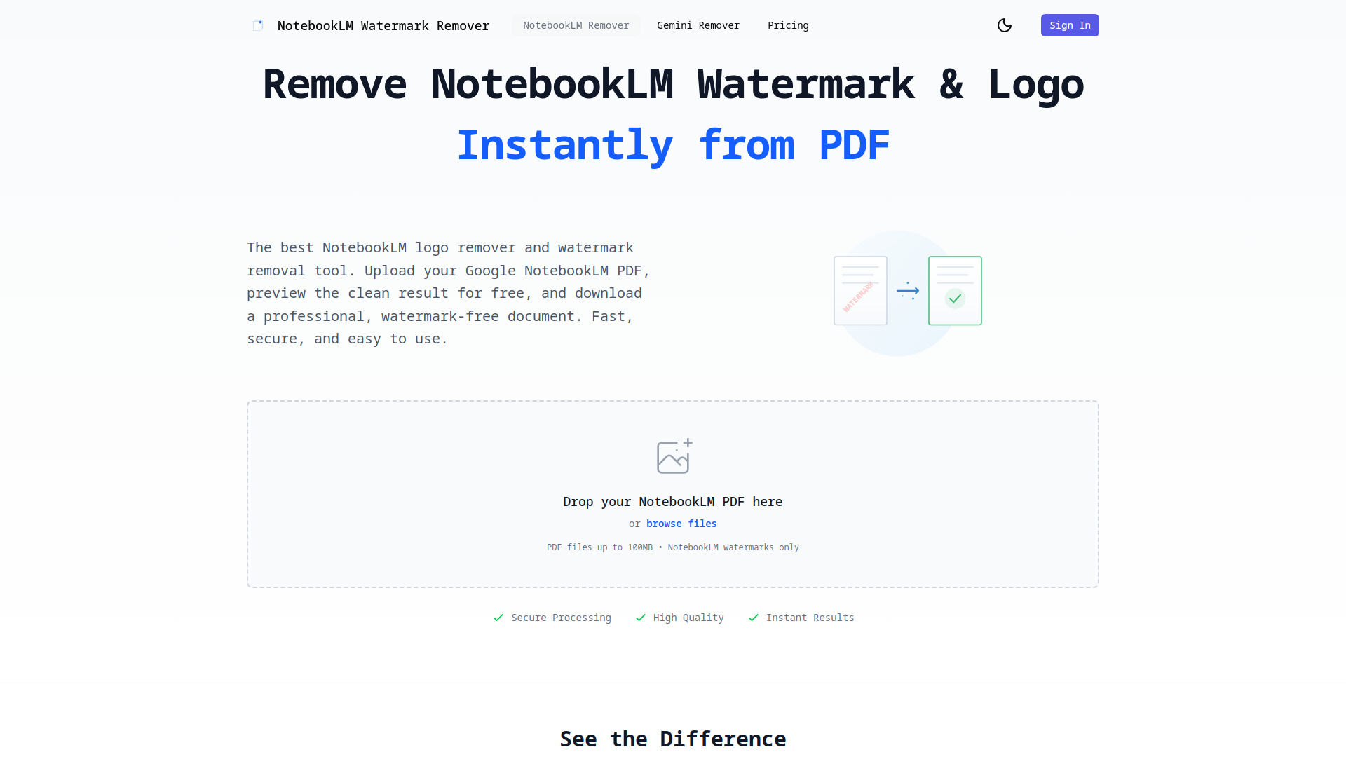 NotebookLM Watermark Remover
