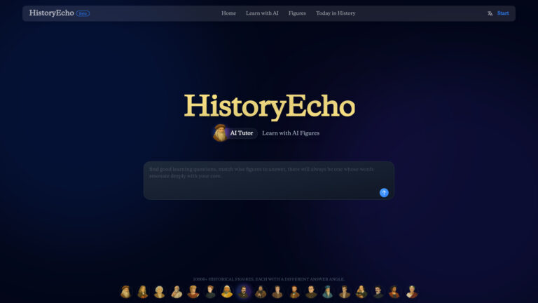 Trending Historyecho AI AI Tool Review