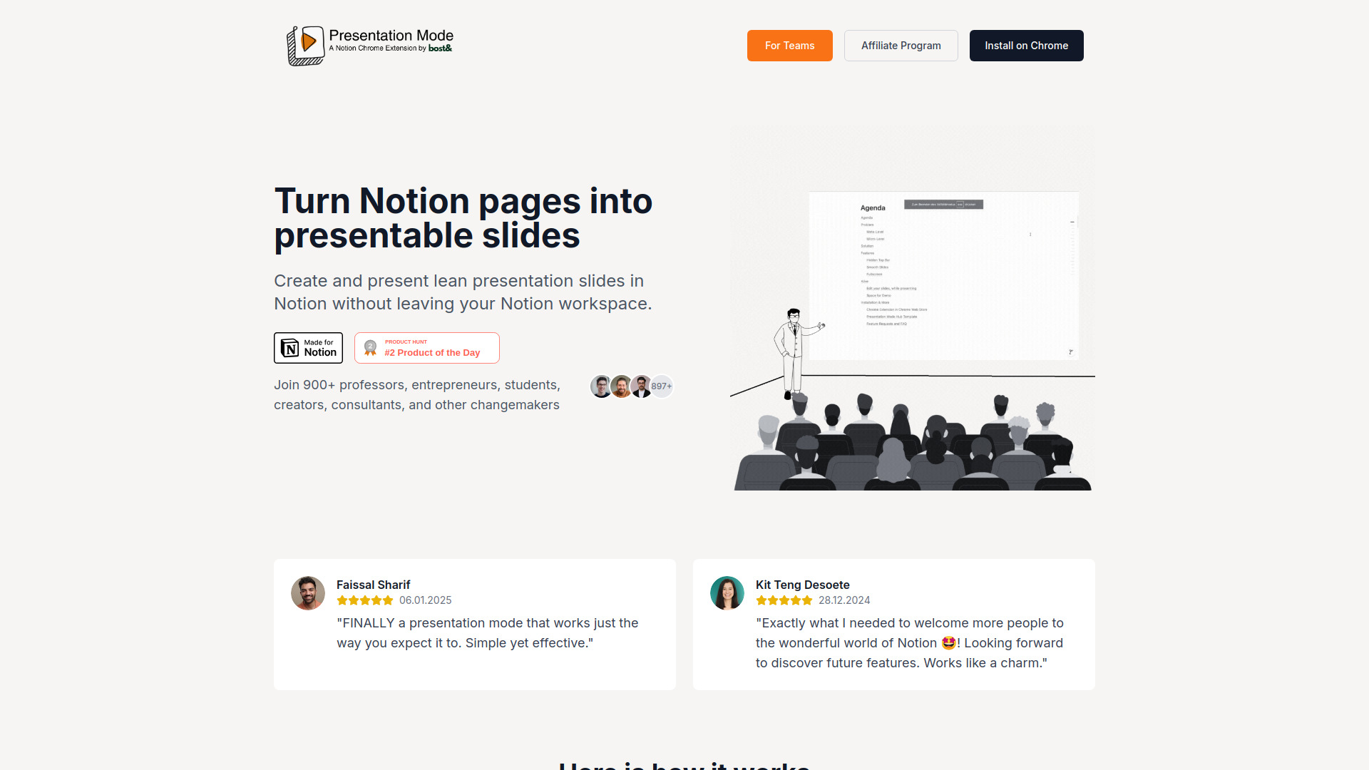 Presentation Mode for Notion