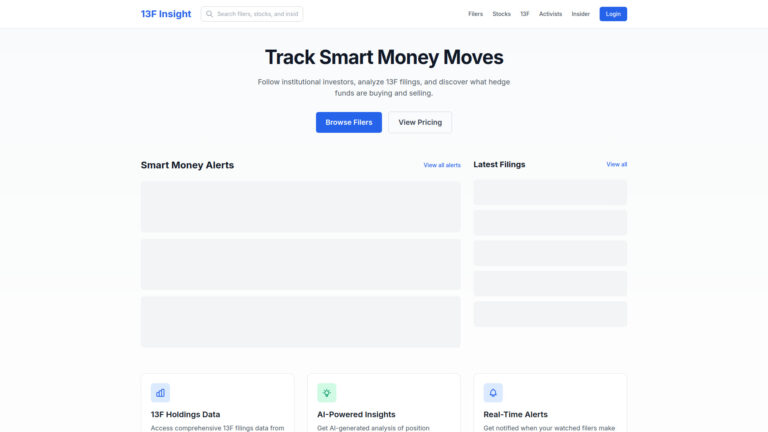 Free 13f Insight AI Tool Review