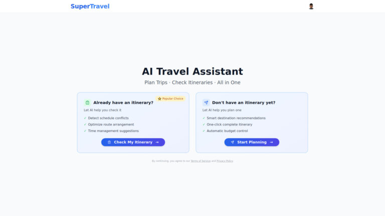 Free Supertravel AI Tool Review