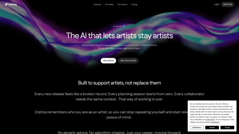 Free Orphiq AI Tool Review