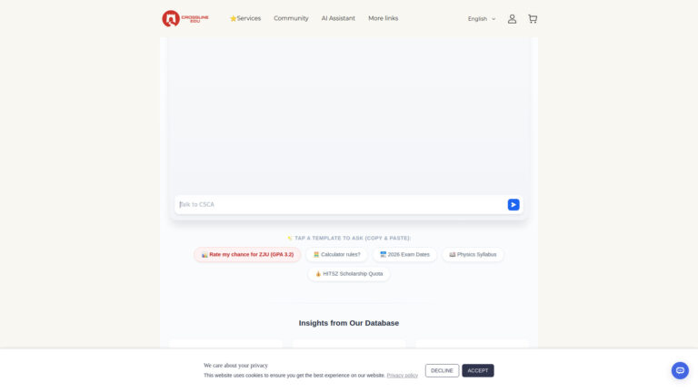 Advanced China University Admission Assistant AI Tool Review