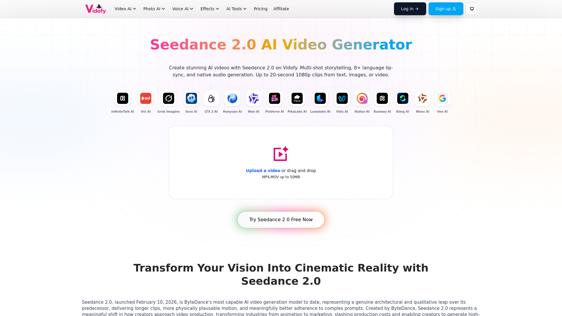 Seedance 2.0 AI Video Generator