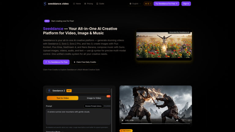 Free Seeddance AI Tool Review