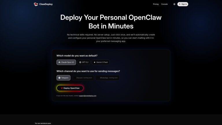 Free Clawdeploy AI Tool Review