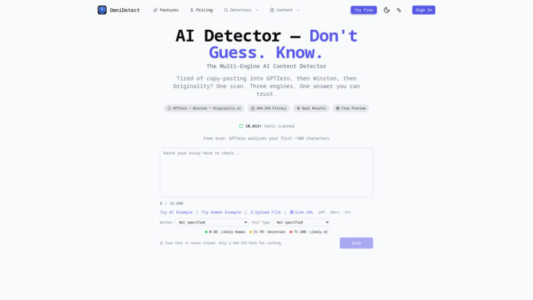 Trending Omnidetect AI Tool Review