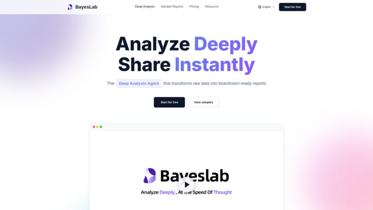 Free Bayeslab AI Tool Review