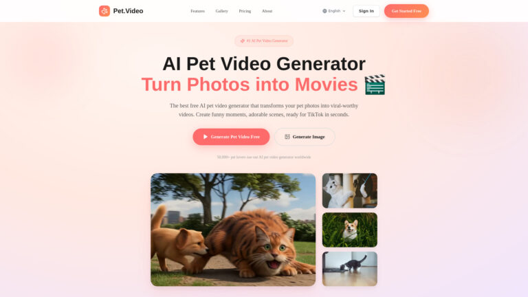 Smart AI Pet Video Generator AI Tool Review