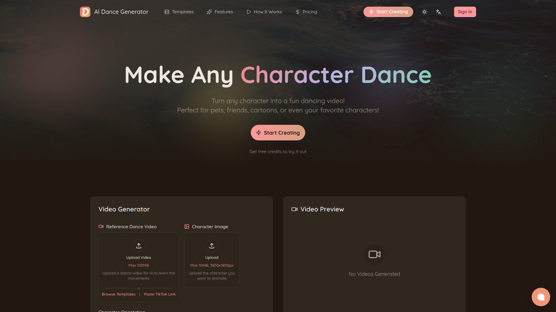 AI Dance Generator