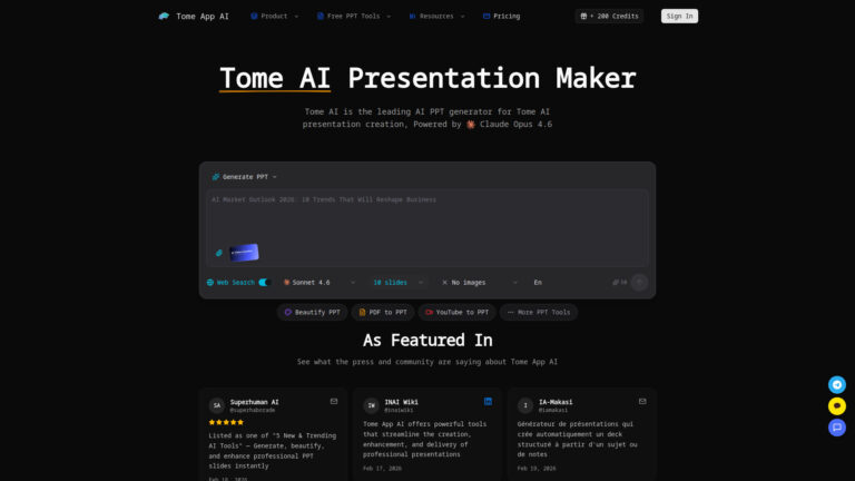 Best Tome App AI AI Tool Review