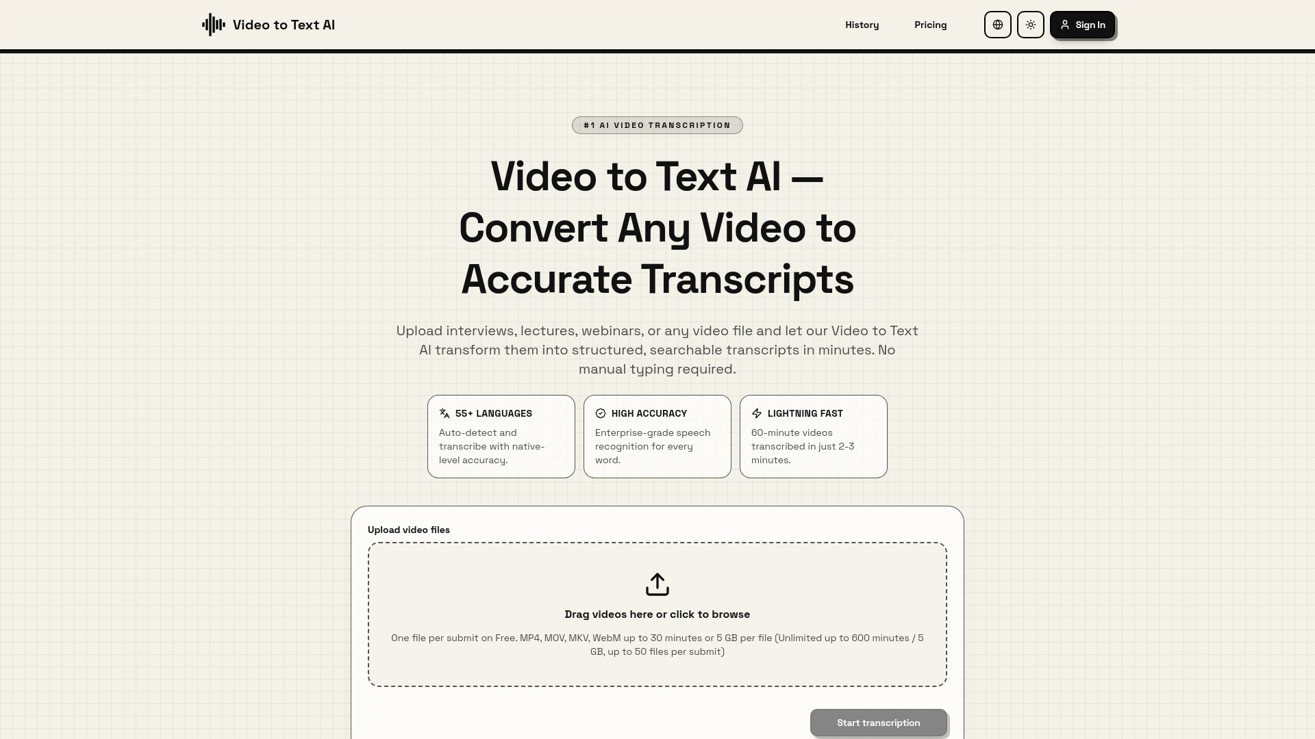 Video to Text AI
