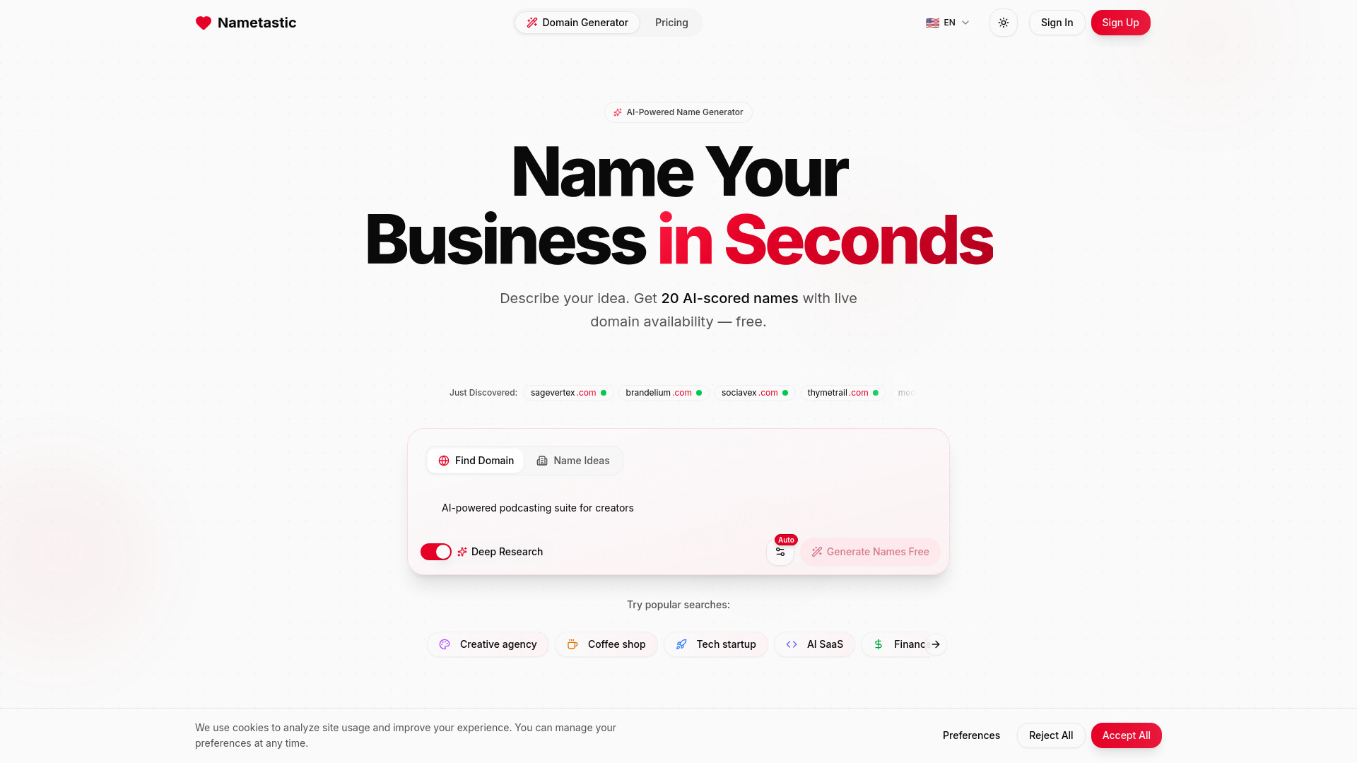 Nametastic logo