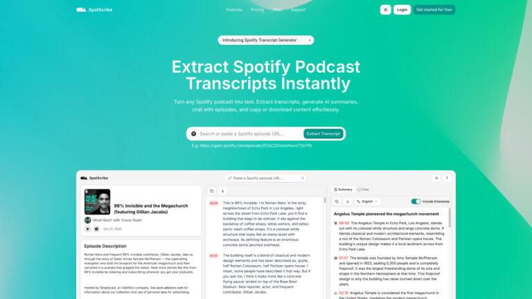 Free Spotscribe AI Tool Review