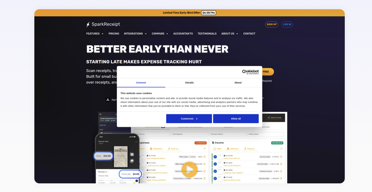 SparkReceipt