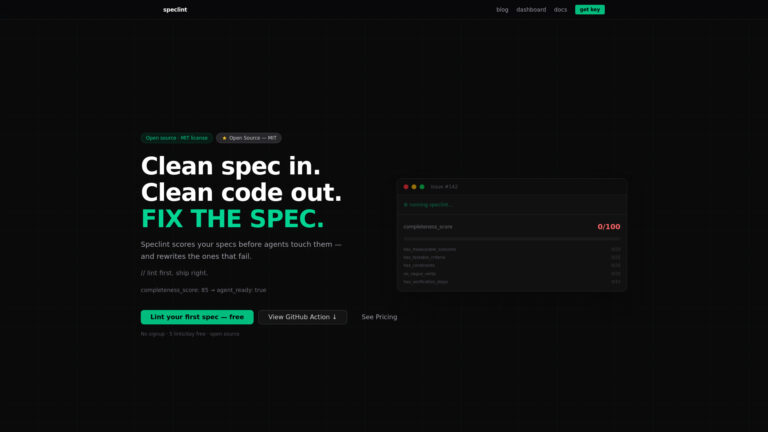 Speclint AI Tool Review