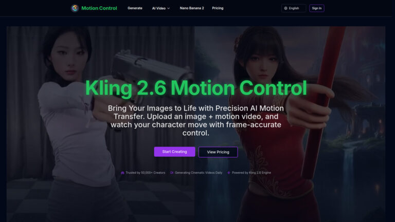 Kling 2.6 Motion Control AI Tool Review