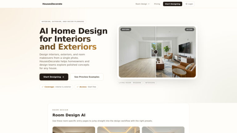 Housesdecorate AI Tool Review
