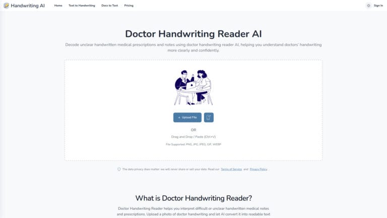 Doctor Handwriting Reader AI AI Tool Review