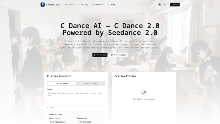 C Dance AI — C Dance 2.0 Powered By Seedance 2.0 AI Tool Review