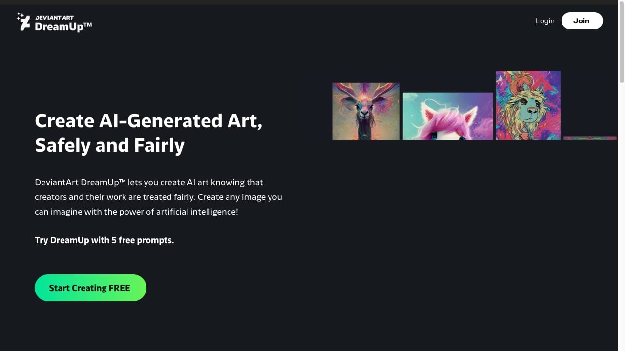 DeviantArt DreamUp logo