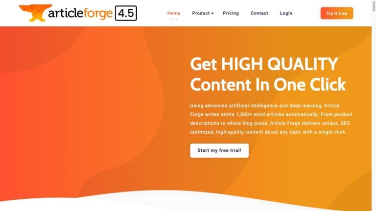 Trending Article Forge AI Tool Review