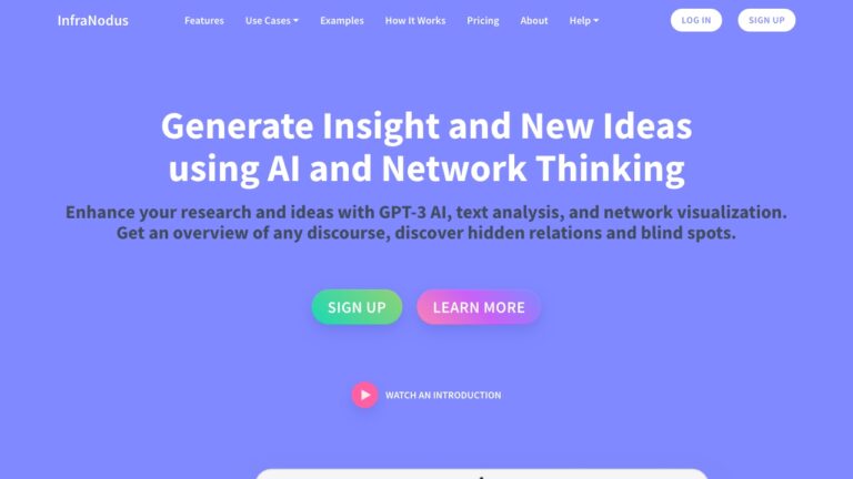 Advanced Infranodus AI Tool Review