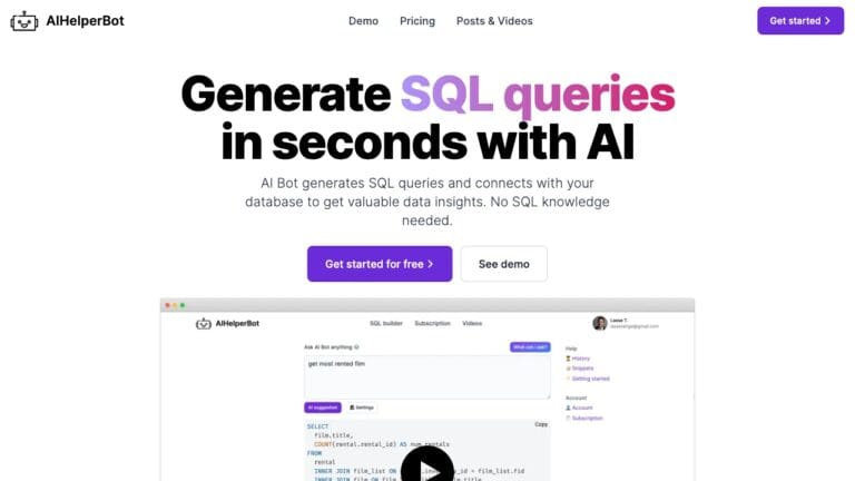 Top Sqlai.ai AI Tool Review