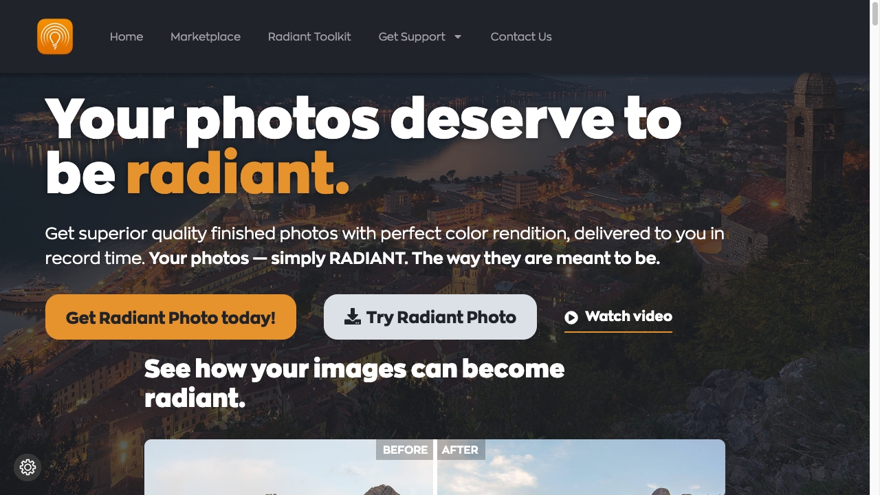 Radiant Photo logo