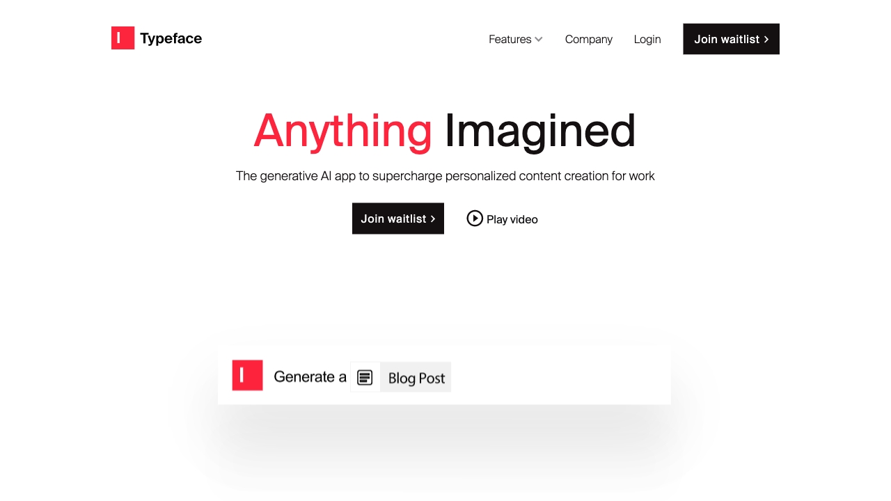 Typeface logo