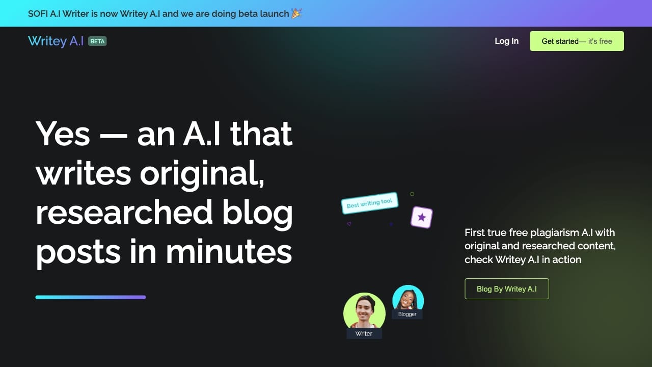 Writey A.I logo