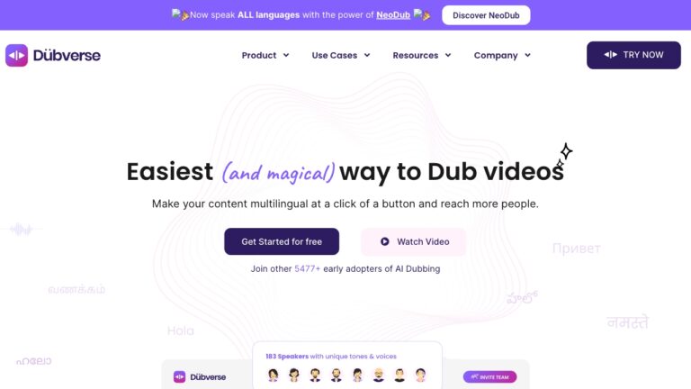 Popular Dubverse.ai AI Tool Review