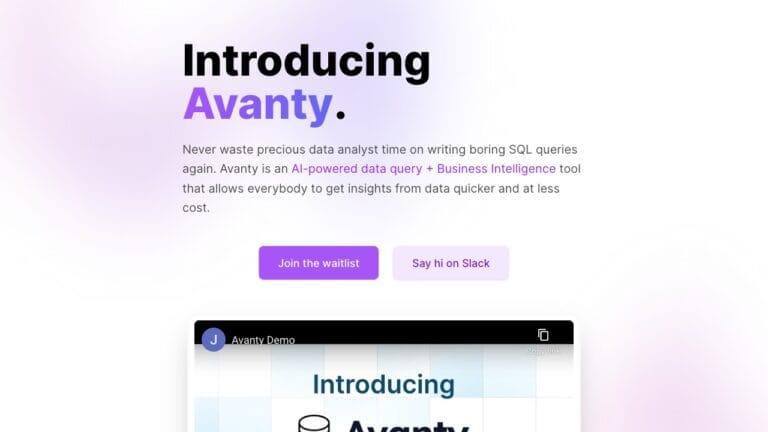 Powerful Avanty AI Tool Review