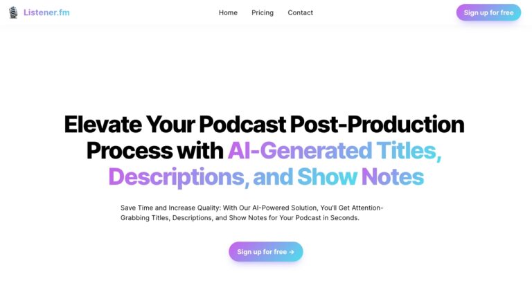 Top Listener.fm AI Tool Review