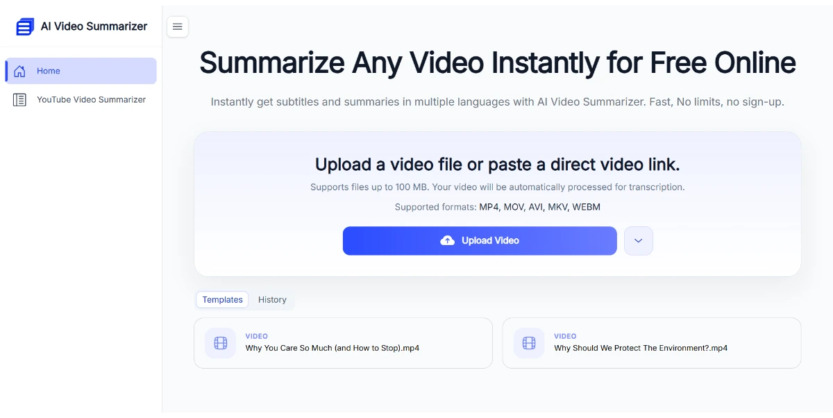 AI Video Summarizer logo