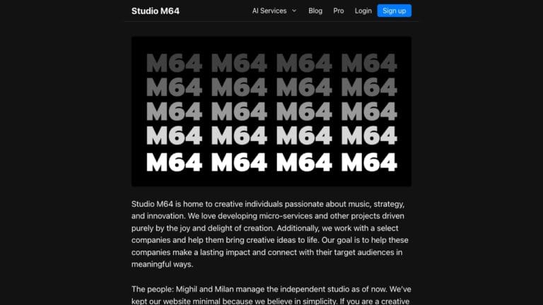 Innovative Studio M64 AI Tool Review
