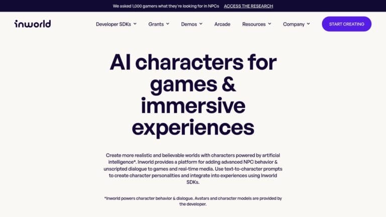 Smart Inworld AI AI Tool Review
