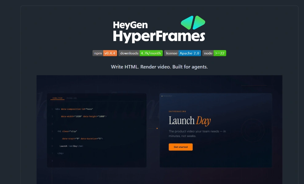 Heygen HyperFrames logo