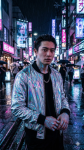 Chrome Cyberpunk Portrait
