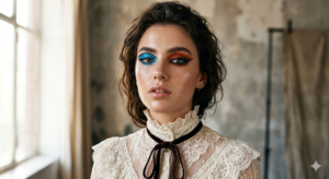 Glitchy Glam Mismatched Eyes
