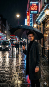 London Noir Cinematic Portrait